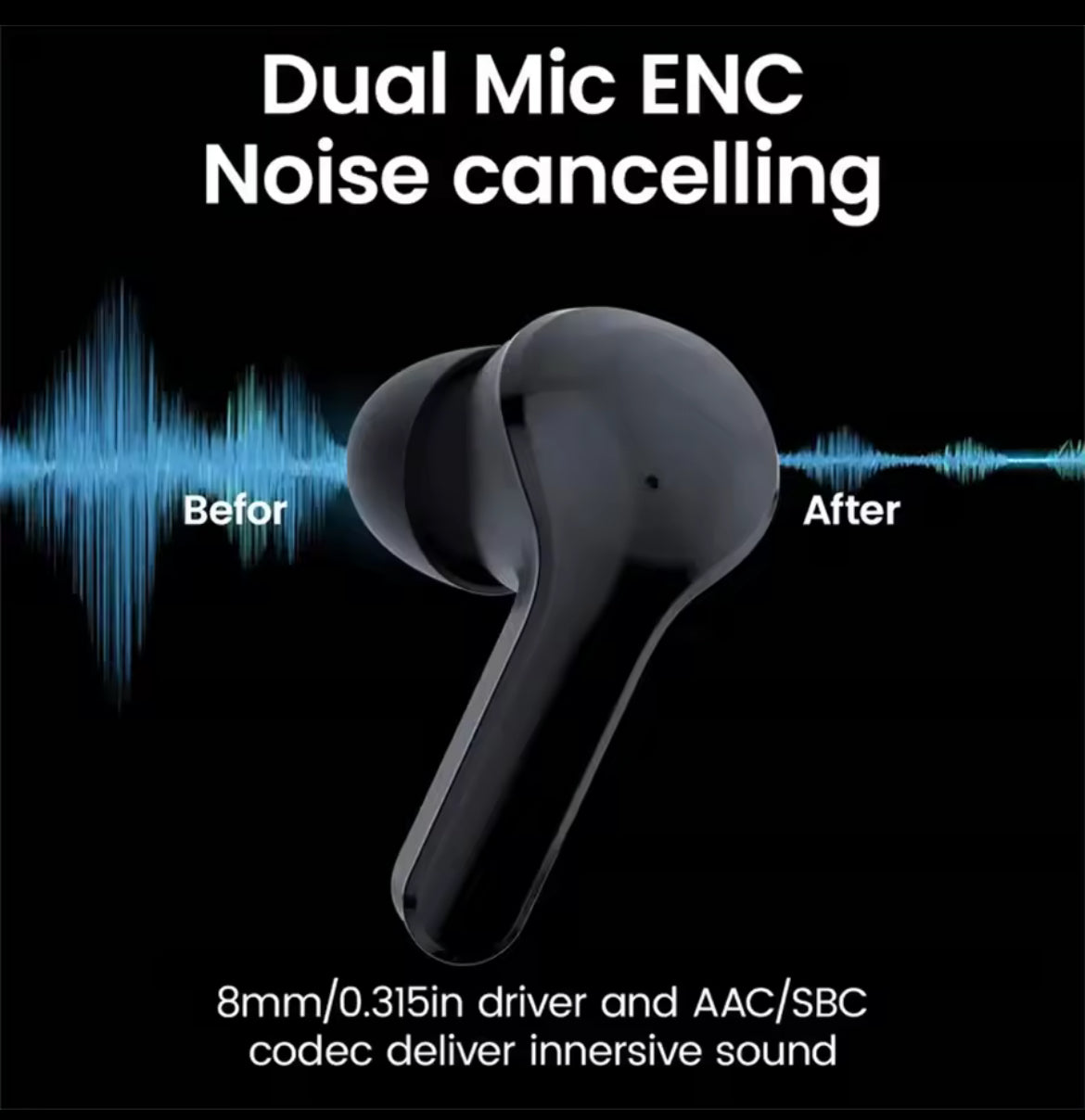 T2 Wireless Bluetooth Earphones